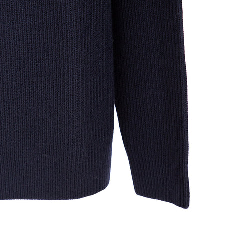 Norse Projects Roald Wool Cotton Rib Sweater Dark Navy N45-0545 Degli Uberti